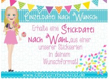 Eine Einzeldatei nach Wahl aus unseren Stickserien